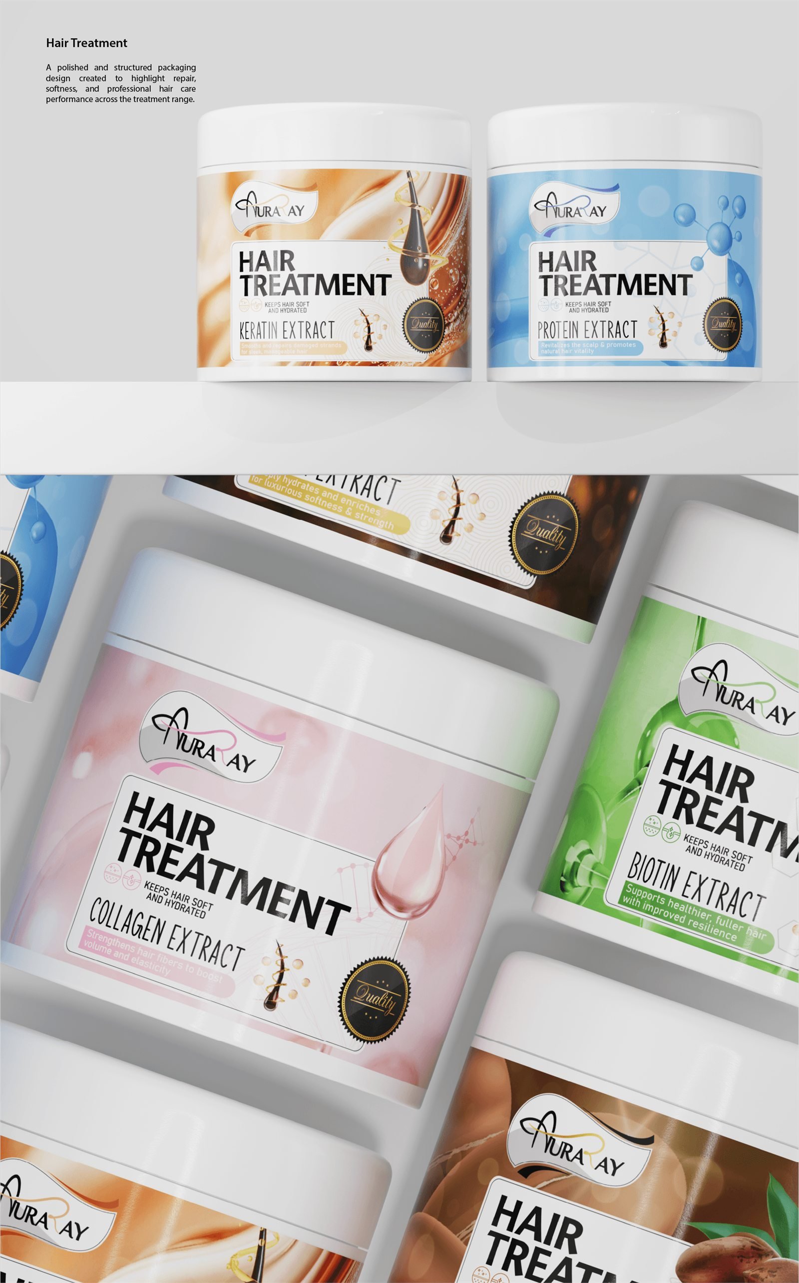 Auraray hair treatment range