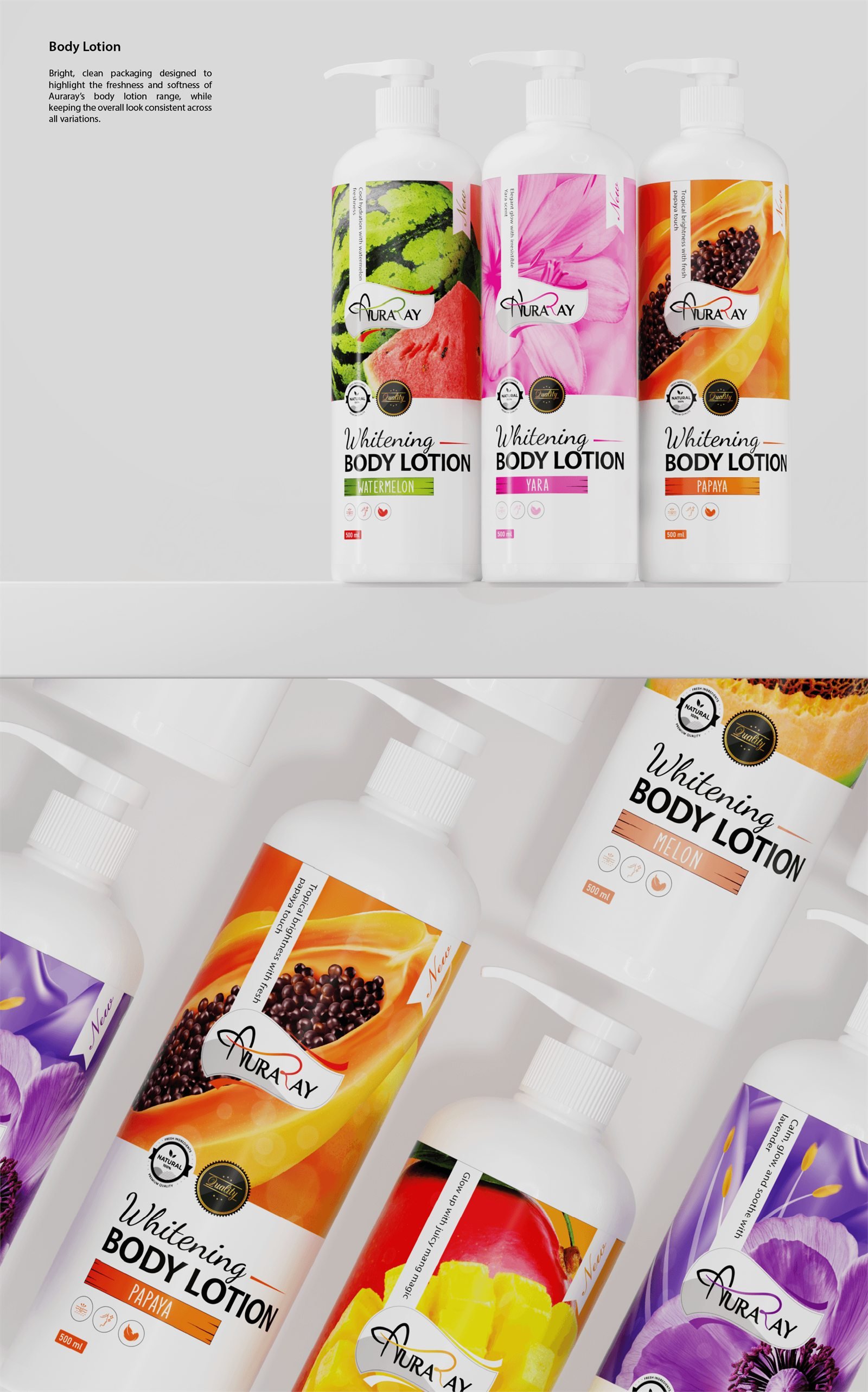 Auraray whitening body lotion