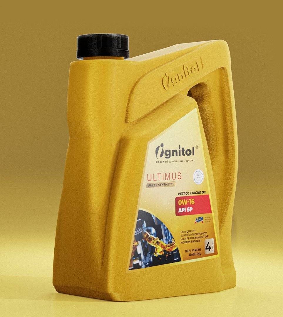 The four-litre Ignitol Ultimus can, front three-quarter